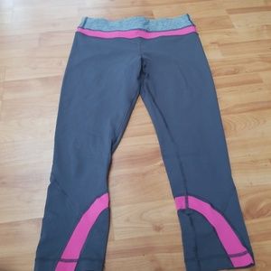 Lululemon pink and gray leggings